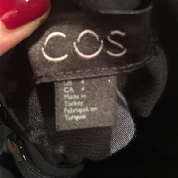 COS | Navy Asymmetrical Handkerchief Hem Skirt 4 - Picture 8 of 8